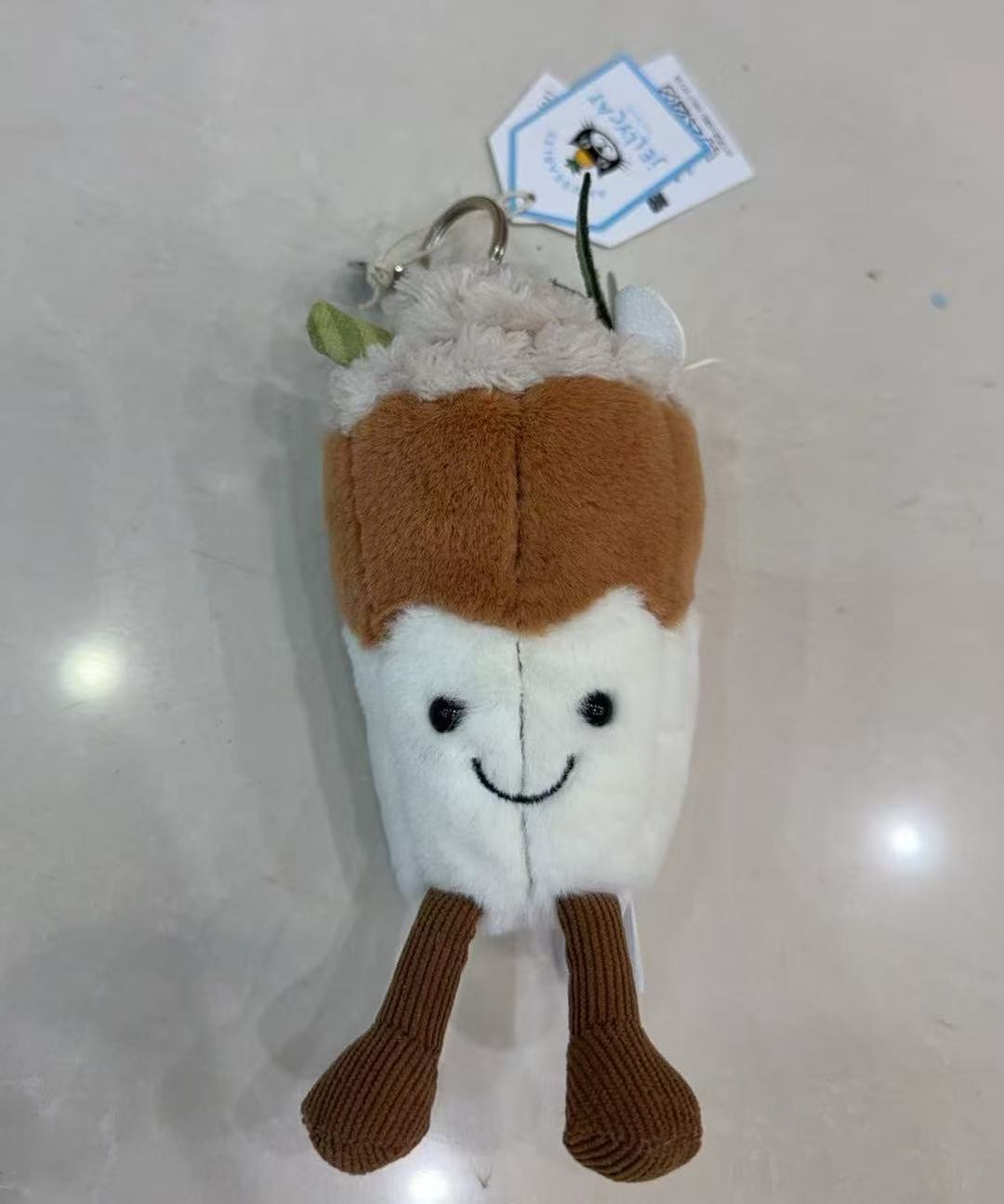 JellyCCCC pendant has three complete standards with steel stamp, Barcelona bear, eggplant, croissant, and free dust bag for all styles.